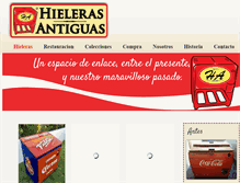 Tablet Screenshot of hielerasantiguas.com